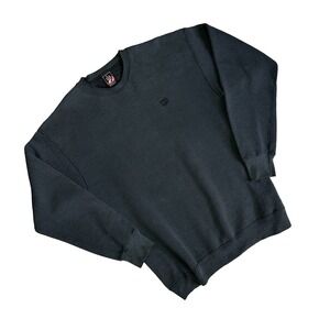 Vtg JC Penny USA Olympics Crewneck Sweatshirt Men L Grey Black Embroidered Rings